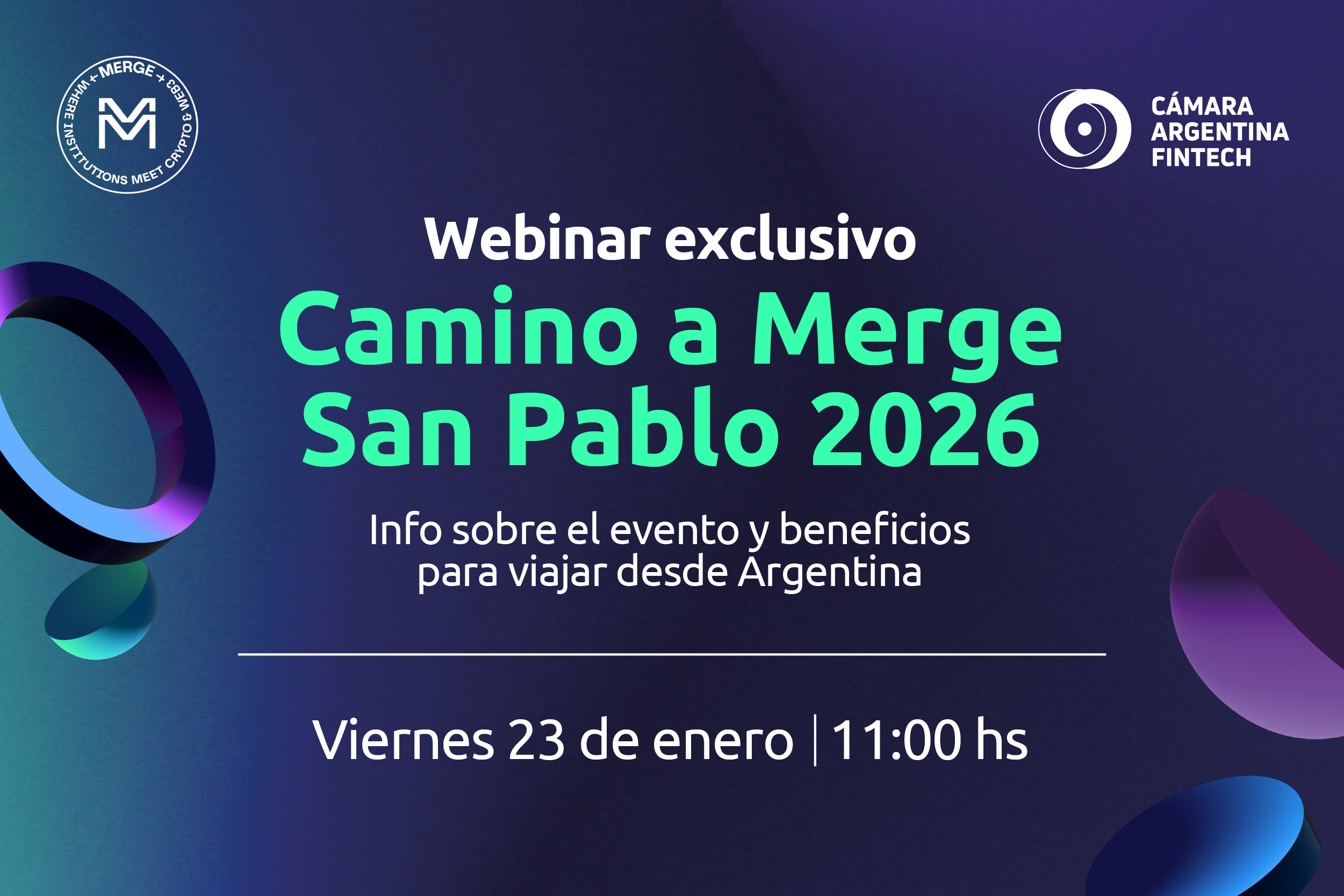 Webinar Camino a Merge San pablo 2026 Camara Argentina Fintech